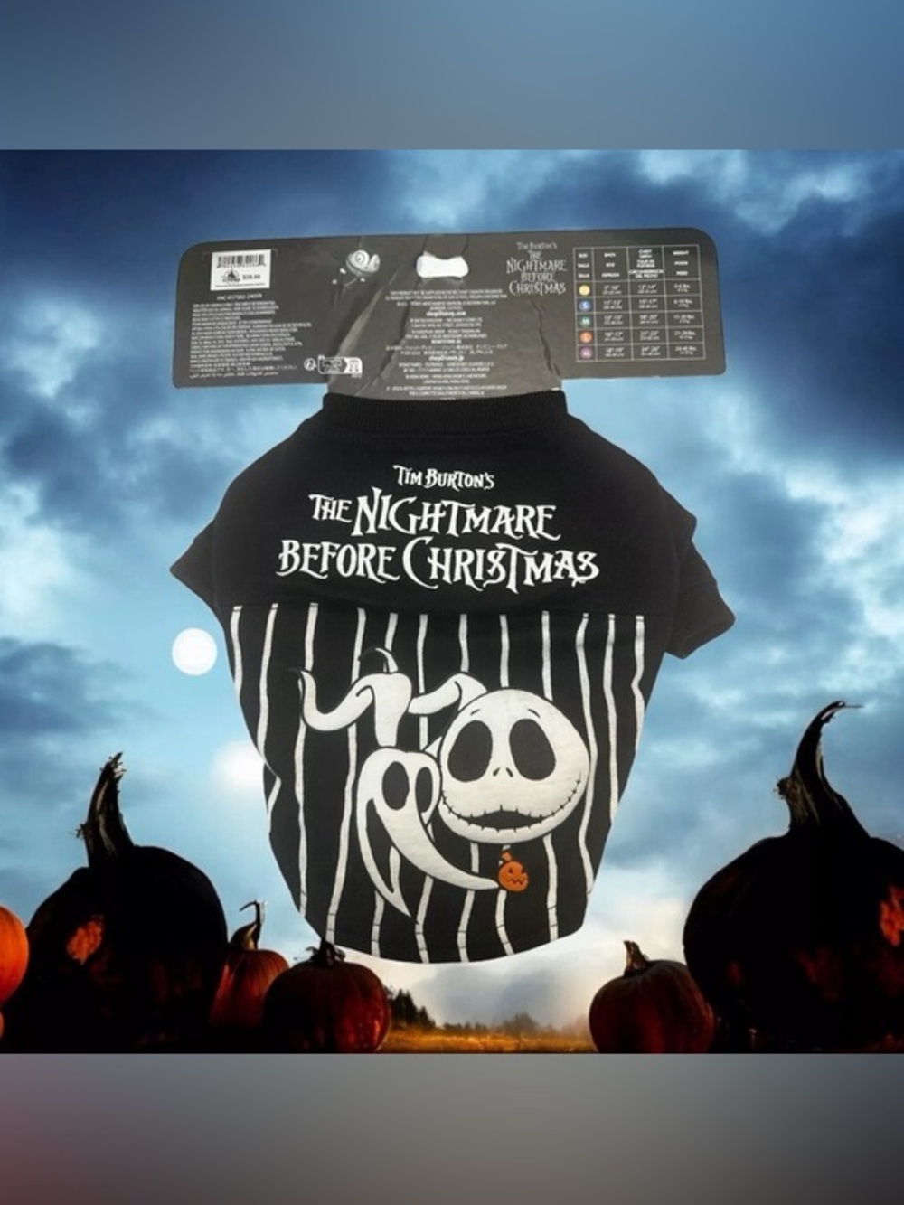 Disney Parks Pet spirit jersey “The Nightmare Before Christmas" Size XS